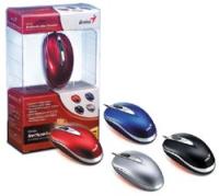 Мышь Genius NetScroll+ Mini Traveler 800dpi RED <оптич, 2kн.+1Scroll, USB+PS/2>