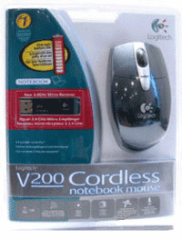 Мышь (931380) Logitech V200 Cordless Notebook Black Retail