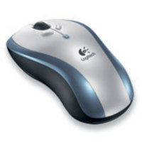 Мышь (931395) Logitech Optical LX7 Cordless Mouse (blue) USB/PS/2